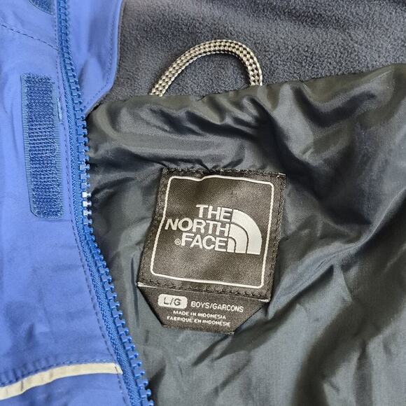 The North Face Boys Jacket Large Blue Hyvent Windbreaker Reflective Waterproof - Picture 9 of 11